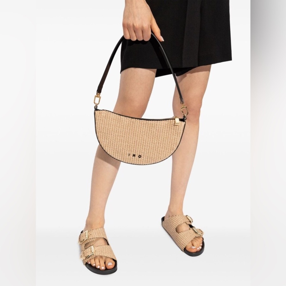 IRO Arc Baby Raffia Shoulder Bag